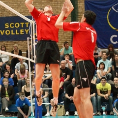 Scottish Volleyball Association's Men's Cup Final, City of Edinburgh 1 v 3 City of Glasgow Ragazzi, Wishaw Sports Centre, Sun 19th April 2009